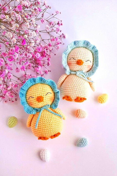 Receita Pintinho Amigurumi
