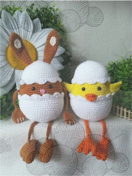 Receita Pintinho no Ovo Amigurumi
