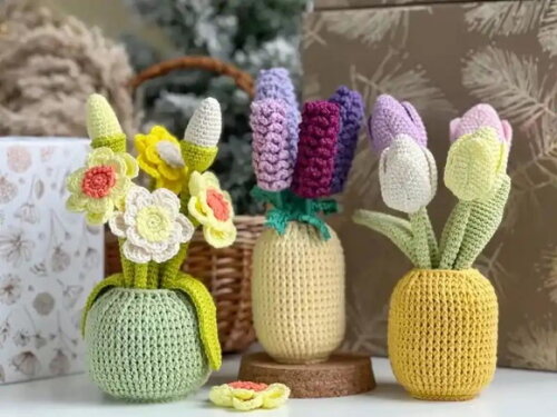 Receita Plantas Amigurumi
