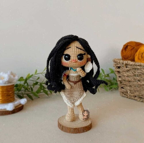 Receita Pocahontas Amigurumi