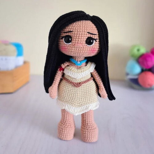 Receita Pocahontas Amigurumi