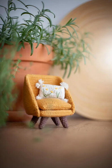 Receita Poltrona Amarela Amigurumi