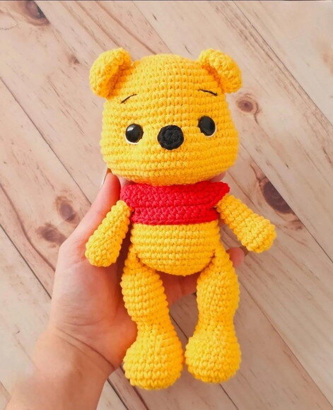 Receita Pooh Amigurumi