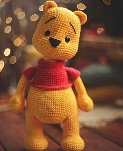 Receita Pooh Amigurumi