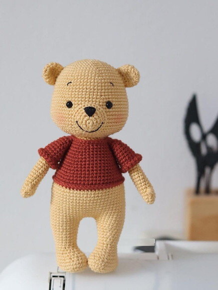 Receita Pooh Amigurumi