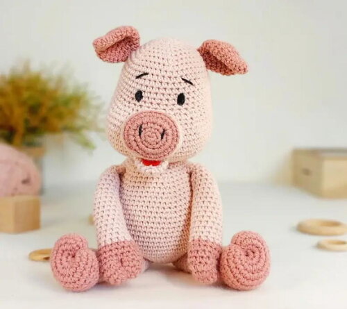 Receita Porquinho Amigurumi