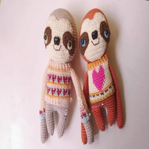 Receita Preguiça Amigurumi