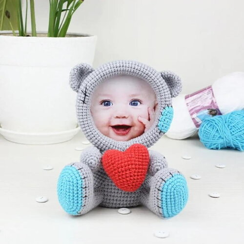 Receita Porta Retrato Amigurumi