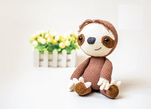 Receita Preguiça Amigurumi