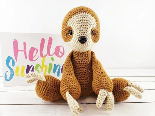 Receita Preguiça Amigurumi