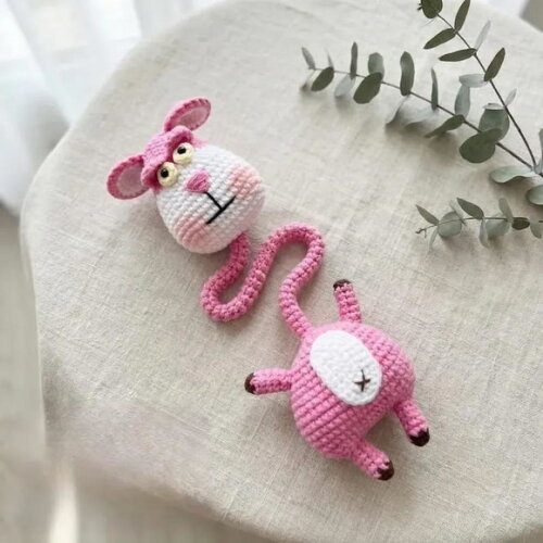 Receita Prendedor de Bolsa Pantera Amigurumi