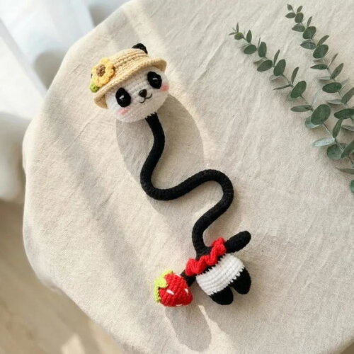 Receita Prendedor de Bolsa Panda Amigurumi