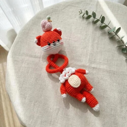 Receita Prendedor de Bolsa Raposa Amigurumi