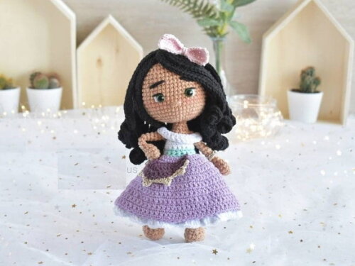 Receita Princesa Amigurumi