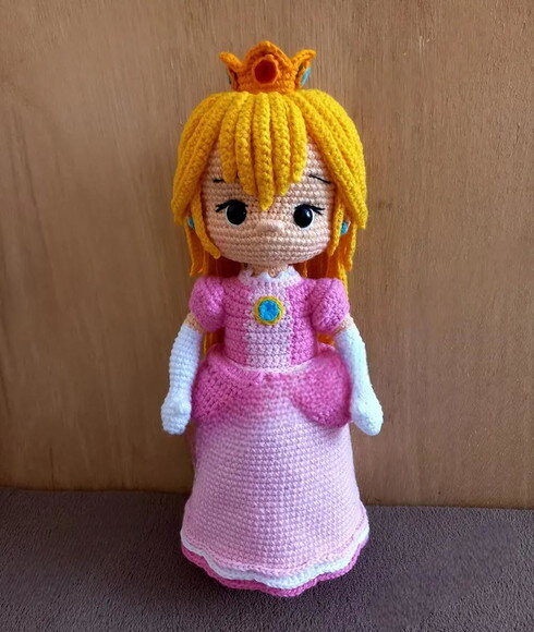 Receita Princesa Peach Amigurumi