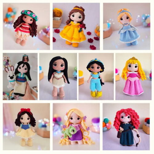 Receita Princesas Amigurumi