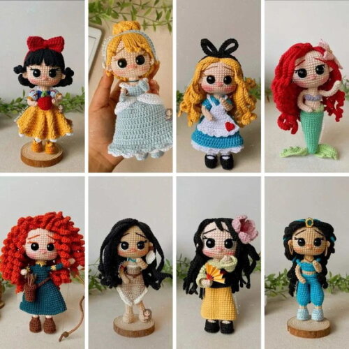 Receita Princesas Amigurumi