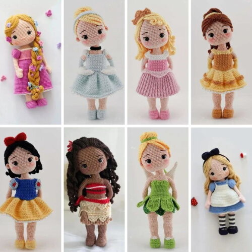 Receita Princesas Amigurumi