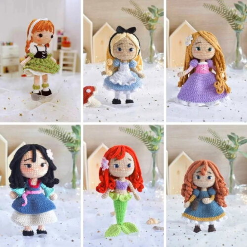 Receita Princesas Amigurumi