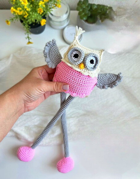 Receita Puxa Puxa Coruja Amigurumi
