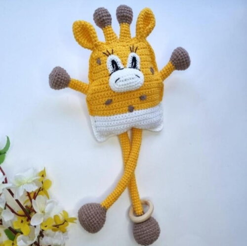 Receita Puxa Girafa Amigurumi