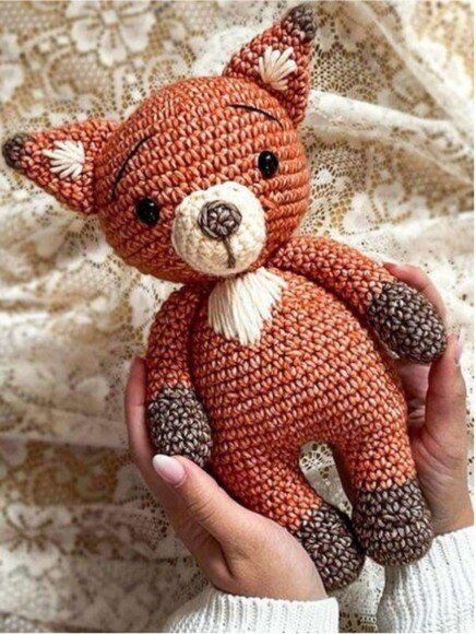 Receita Raposa Amigurumi