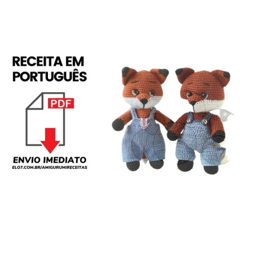 Receita Raposa Amigurumi