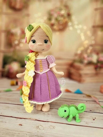 Receita Rapunzel Amigurumi