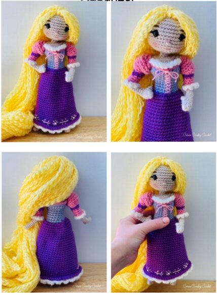 Receita Rapunzel Amigurumi