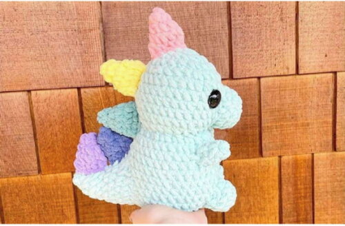 Receita Receita Dragão Amigurumi