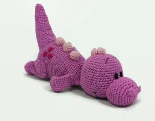 Receita Receita Dinossauro Amigurumi