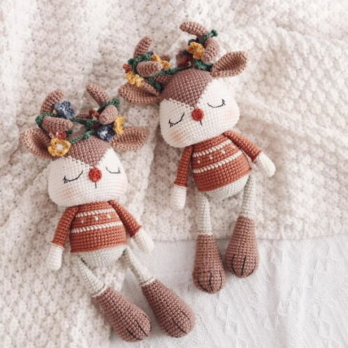 Receita Rena Amigurumi