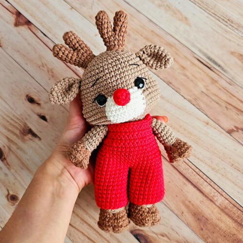Receita Rena Amigurumi