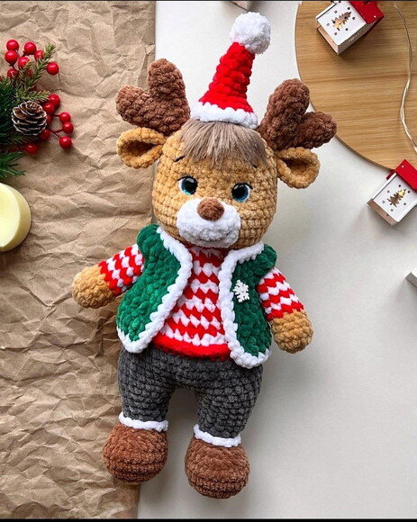 Receita Rena Amigurumi