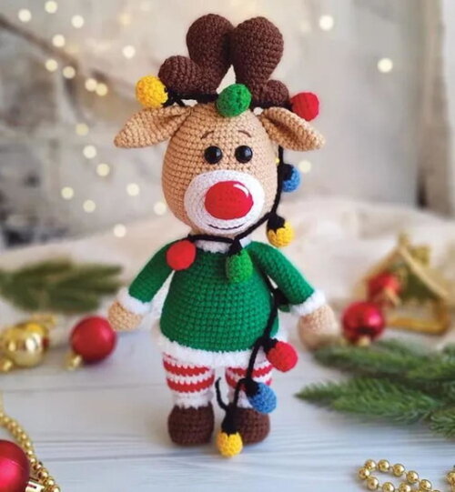 Receita Rena Amigurumi