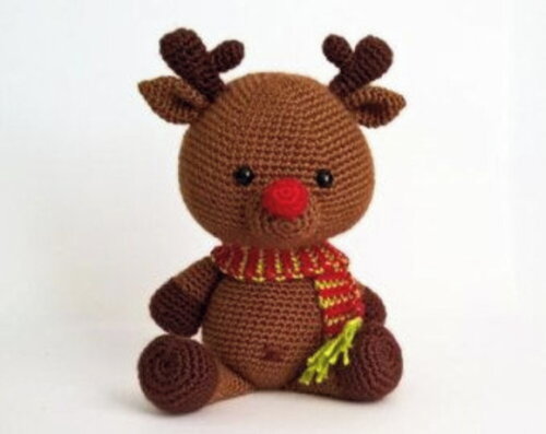 Receita Rena Amigurumi
