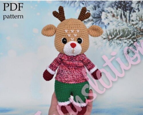Receita Rena Amigurumi