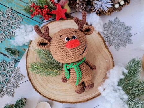 Receita Rena Amigurumi