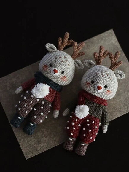 Receita Rena Natalina Amigurumi