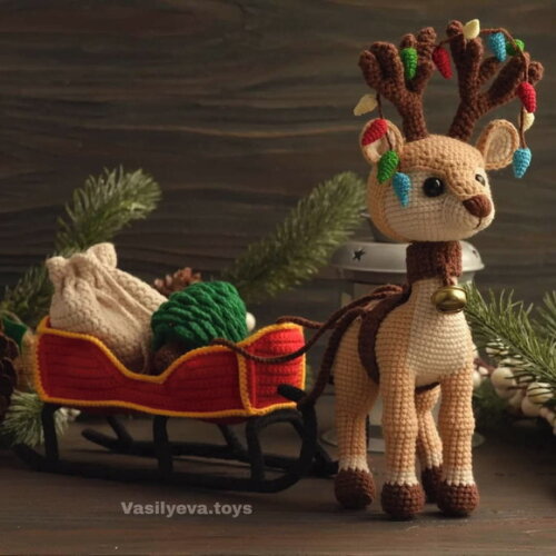 Receita Rena Natalina Amigurumi