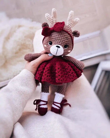 Receita Rena Natalino Amigurumi