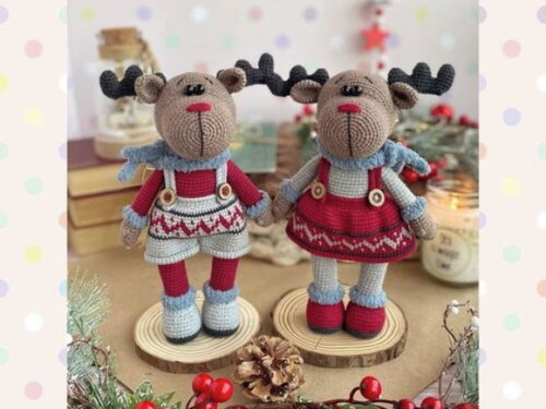 Receita Renas Amigurumi