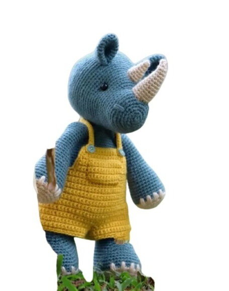 Receita rinoceronte Amigurumi
