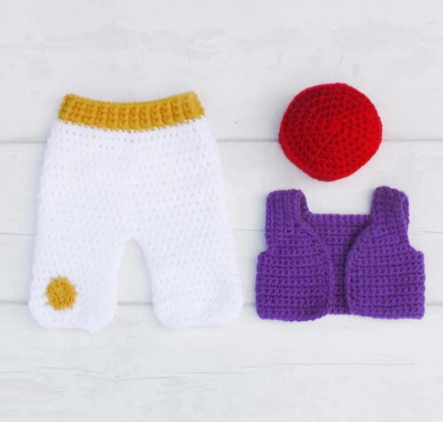 Receita Roupa Aladin Amigurumi