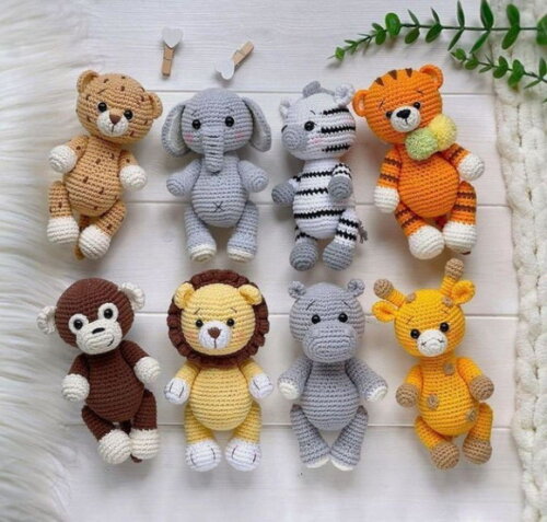 Receita Safari Amigurumi