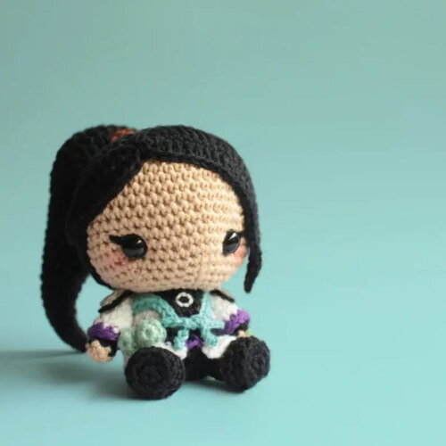 Receita Sage Valorant Amigurumi