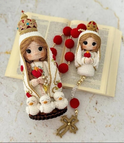 Receita Santinha Amigurumi
