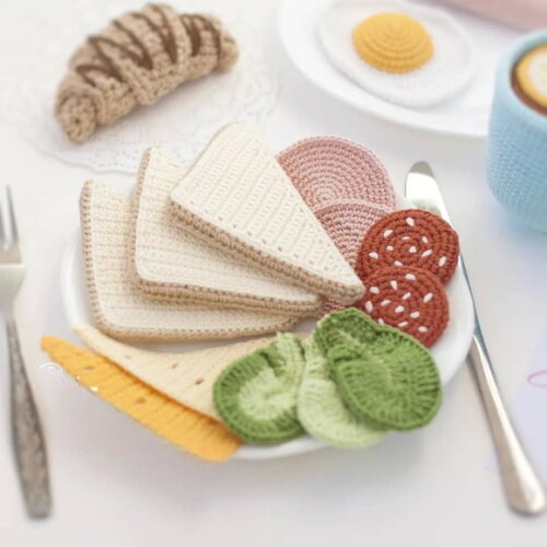 Receita Sanduiche Amigurumi