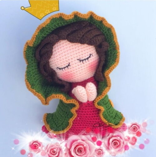 Receita Santinha Amigurumi