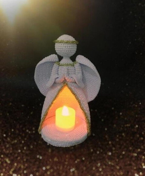 Receita Santinha Amigurumi
